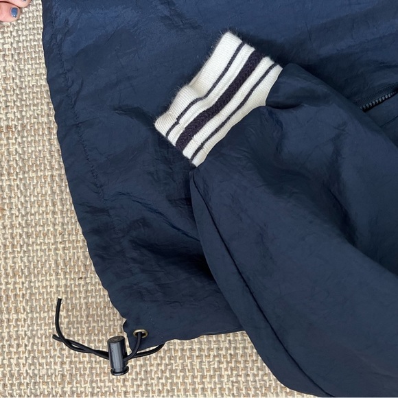 Champion Navy Blue Varsity Windbreaker Sweatshirt - Picture 3 of 8